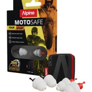 Alpine Hearing Protection MotosafePro Earplugs Dual Pack