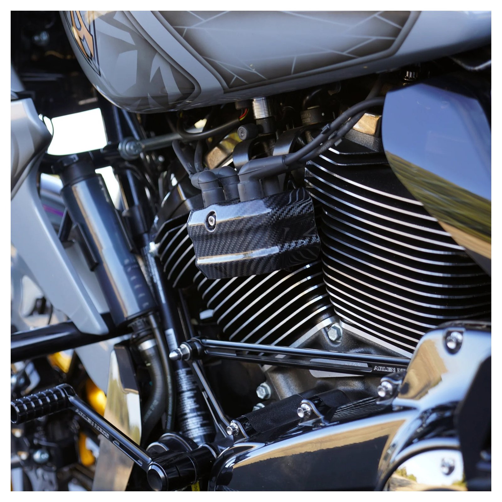 Arlen Ness Carbon Fiber Coil Cover For Harley Touring / Softail 2023-2024 - Image 5