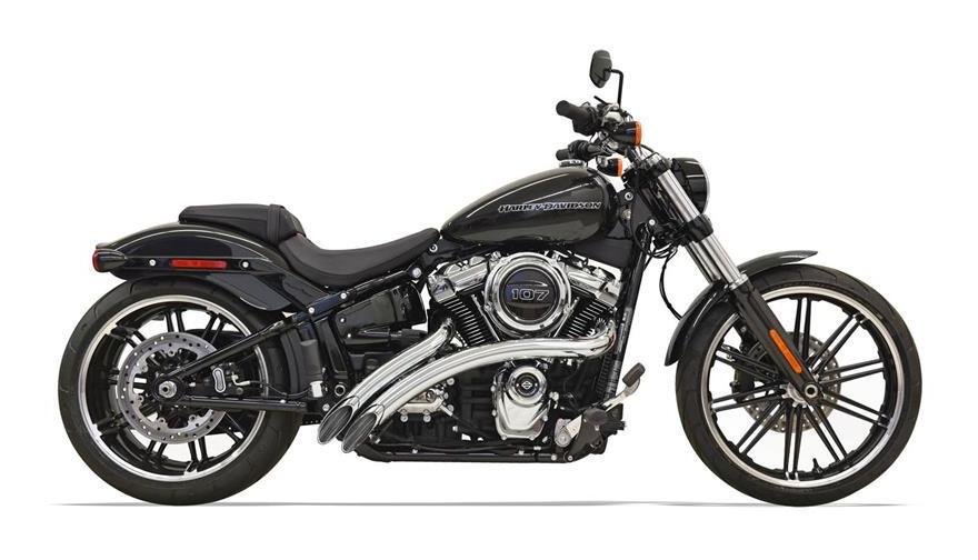 Bassani Radial Sweepers Exhaust With Heat Shields For Harley - Image 5