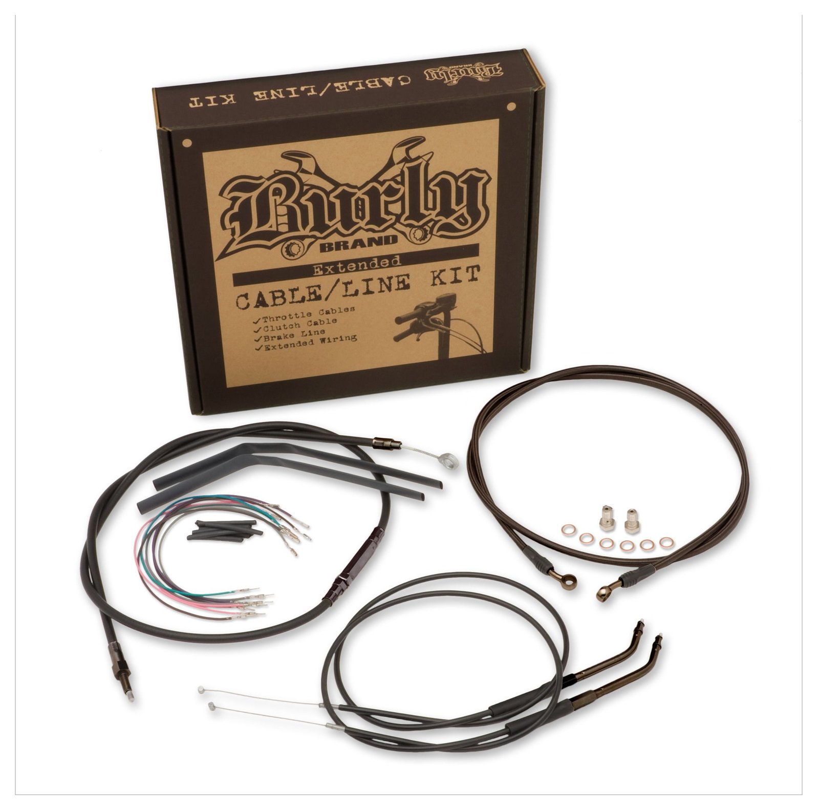 Burly Handlebar Cable Installation Kit For Harley - Image 2