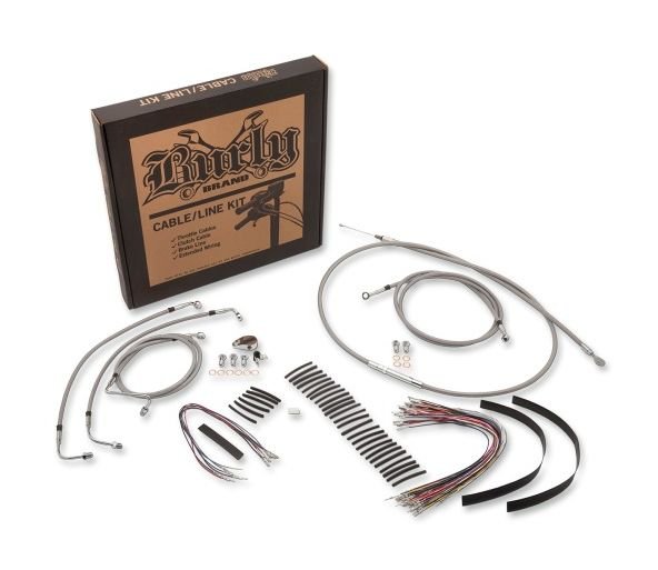 Burly Handlebar Cable Installation Kit For Harley w/ ABS - Image 2