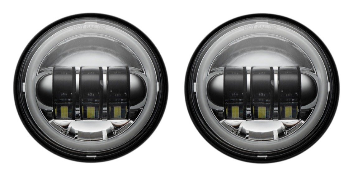 Custom Dynamics 4.5" Halo Passing Lamp For Harley Touring / Softail 2005-2025 - Image 2
