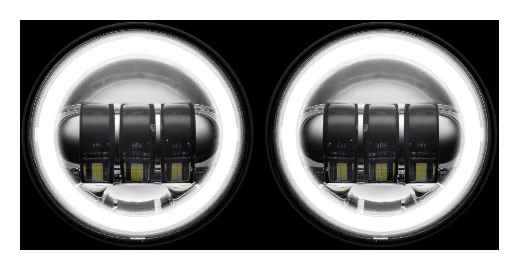 Custom Dynamics 4.5" Halo Passing Lamp For Harley Touring / Softail 2005-2025 - Image 3