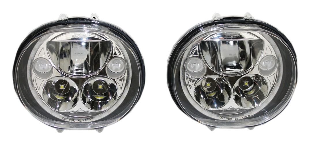 Custom Dynamics LED 5 3/4" TruBeam Headlight Inserts For Harley Road Glide - Image 4