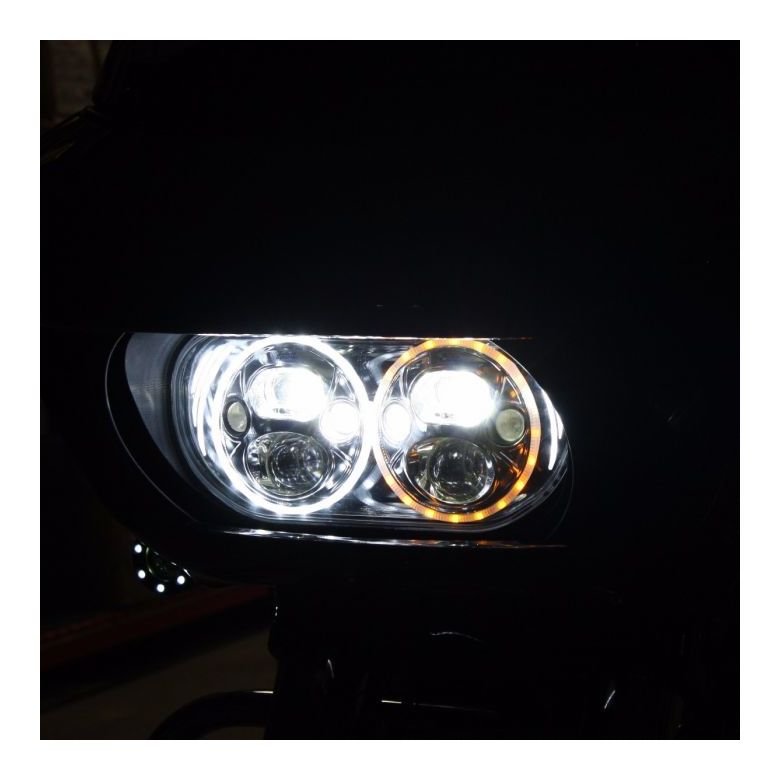 Custom Dynamics LED 5 3/4" TruBeam Headlight Inserts For Harley Road Glide - Image 7
