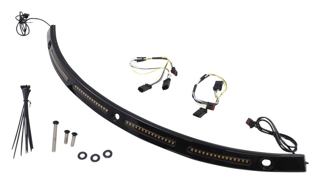 Custom Dynamics Dual Function LED Windshield Trim for Harley Touring - Image 2