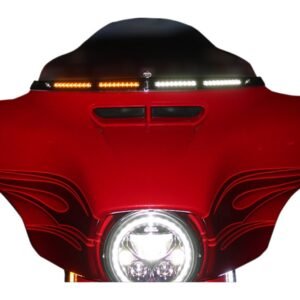 Custom Dynamics Dual Function LED Windshield Trim for Harley Touring