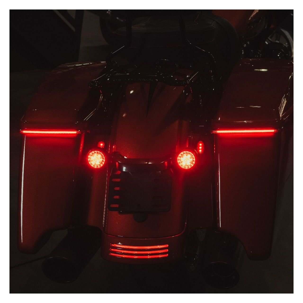 Custom Dynamics Low Profile Sequential Bagz Saddle Bag Lights For Harley Touring