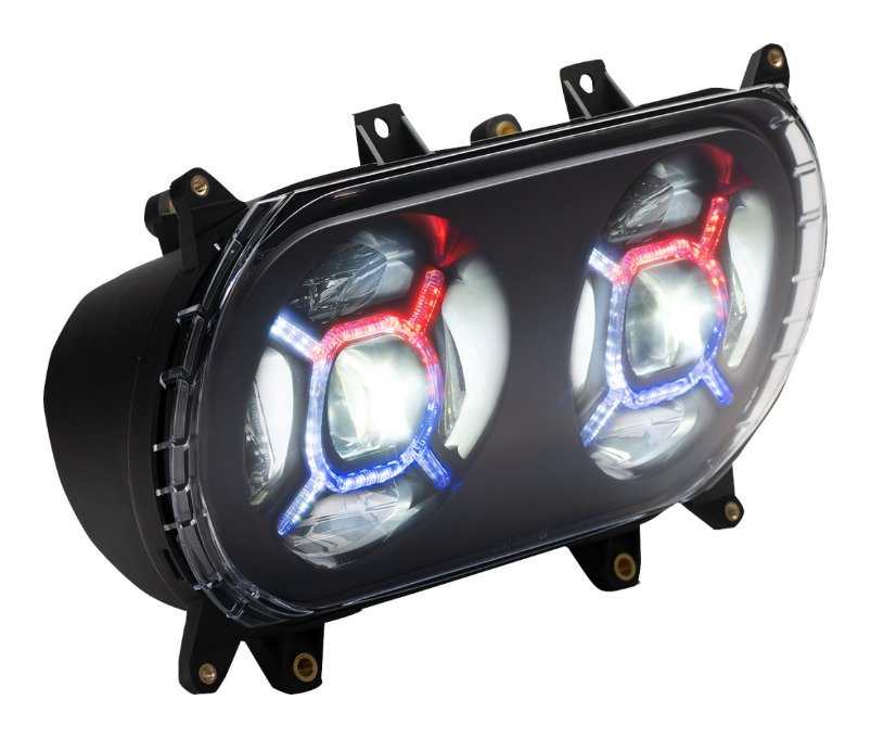 Custom Dynamics ProGLOW Double-X LED Headlights for Harley Road Glide 2015-2025 - Image 2
