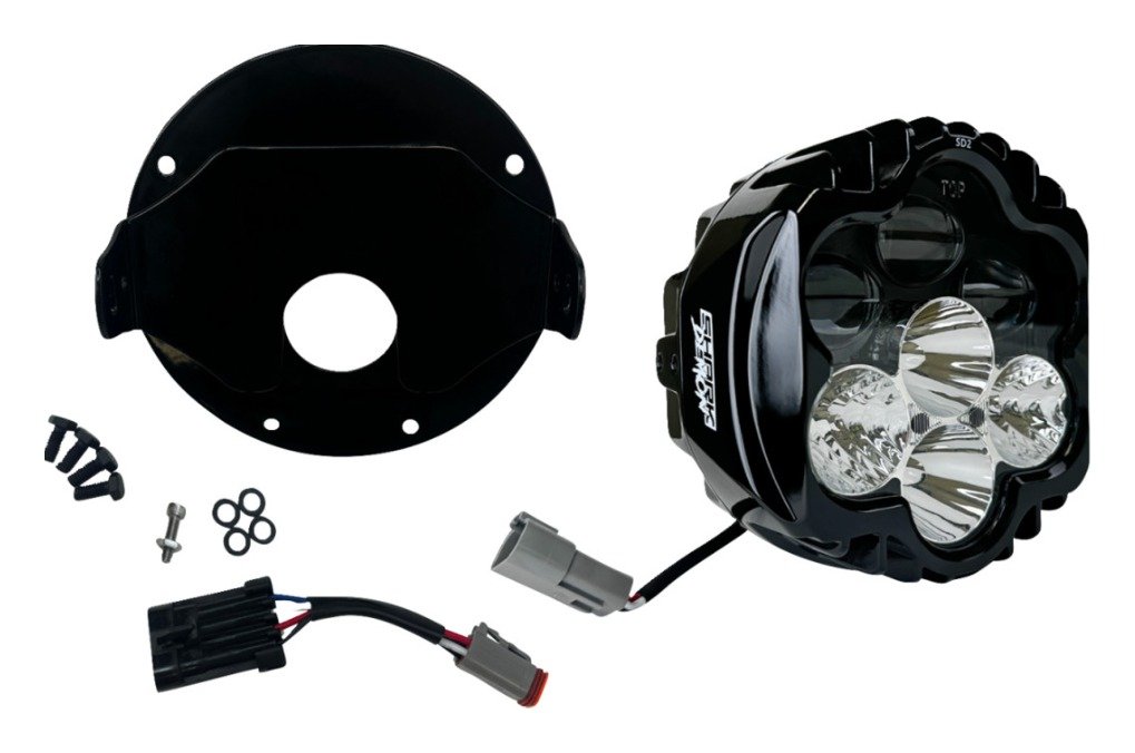 Custom Dynamics Shark Demon 2 Headlight For Harley Low Rider ST 2022-2026 - Image 5