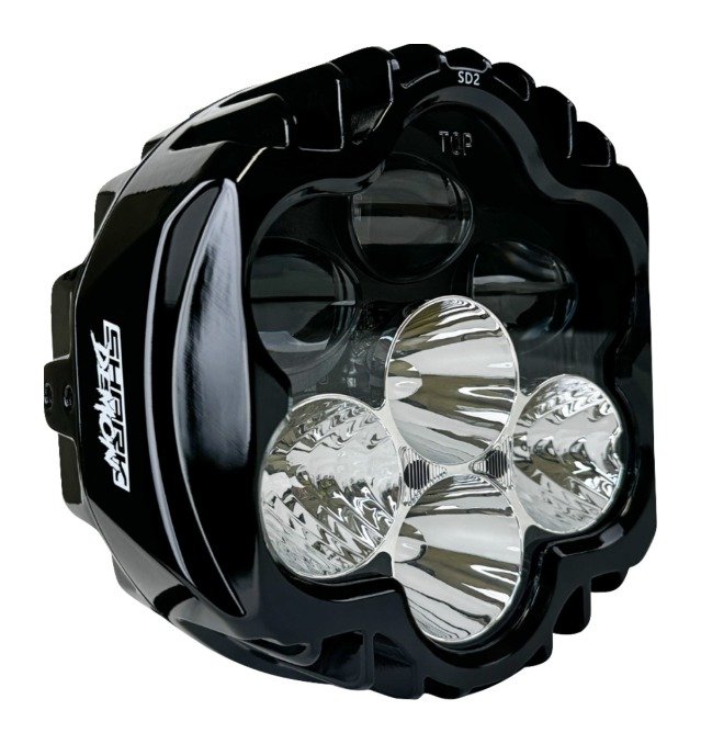 Custom Dynamics Shark Demon 2 Headlight For Harley Low Rider ST 2022-2026