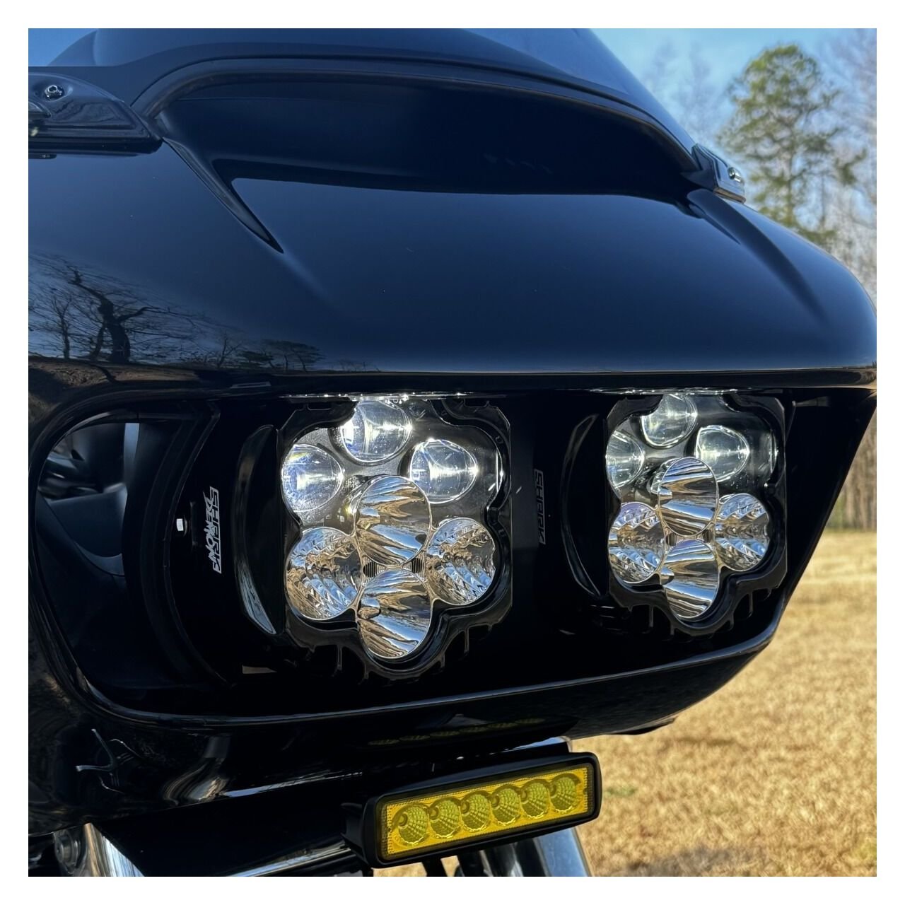 Custom Dynamics Shark Demon 2 Headlight For Harley Road Glide 2015-2025 - Image 3