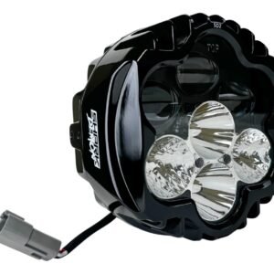 Custom Dynamics 5 3/4" Shark Demon 2 Headlight With Pedestal Mount