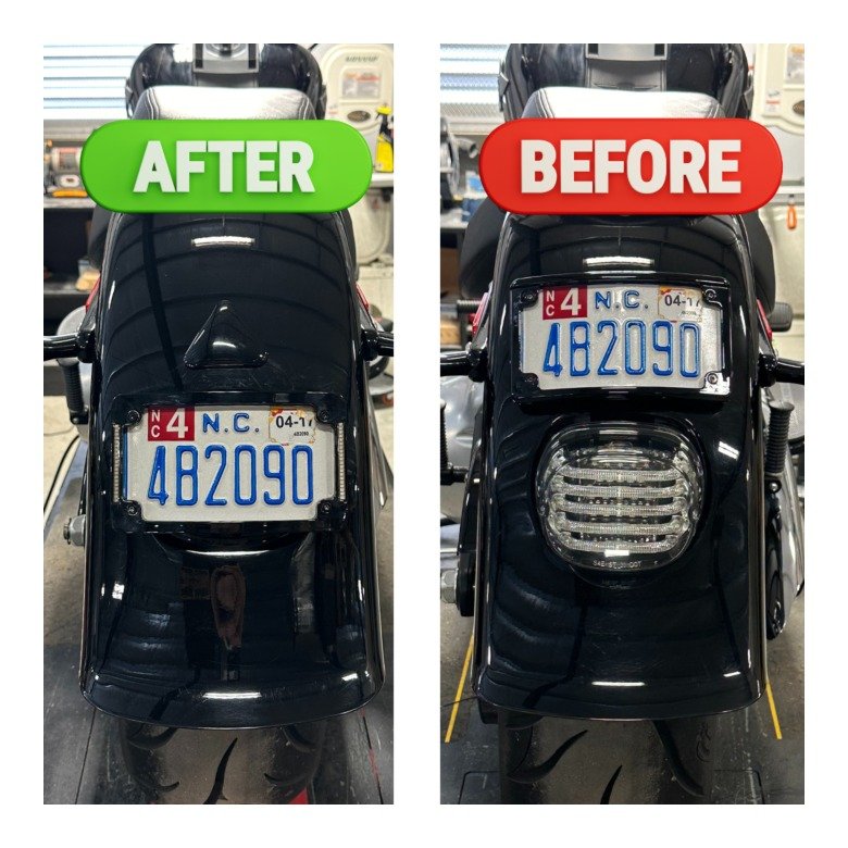 Custom Dynamics Taillight Eliminator License Plate Mount For Harley - Image 5