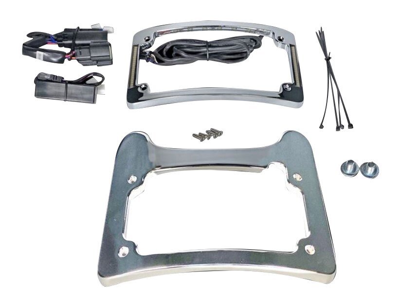 Custom Dynamics Turn Signal Eliminator With Tri Radius Plate Frame For Harley Touring 2014-2022 - Image 2