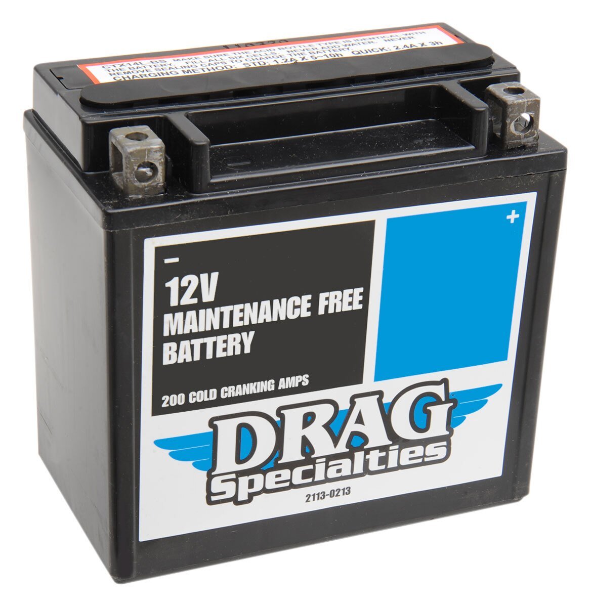 Drag Specialties YTX14LBS Maintenance-Free AGM Battery For Harley Sportster 2004-2022 - Image 2