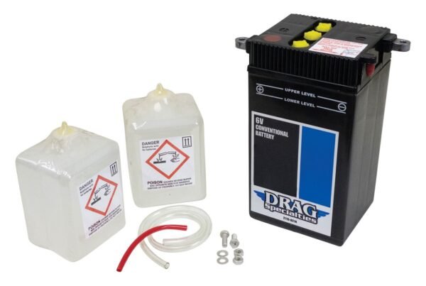 Drag Specialties H-2 Conventional 6V Battery Kit