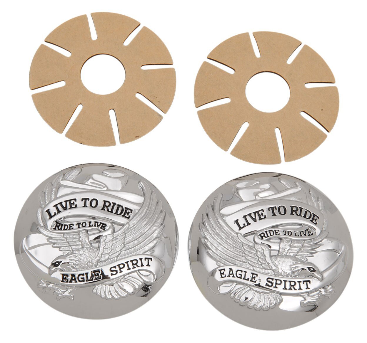 Drag Specialties "Eagle Spirit" Gas Cap Cover Set