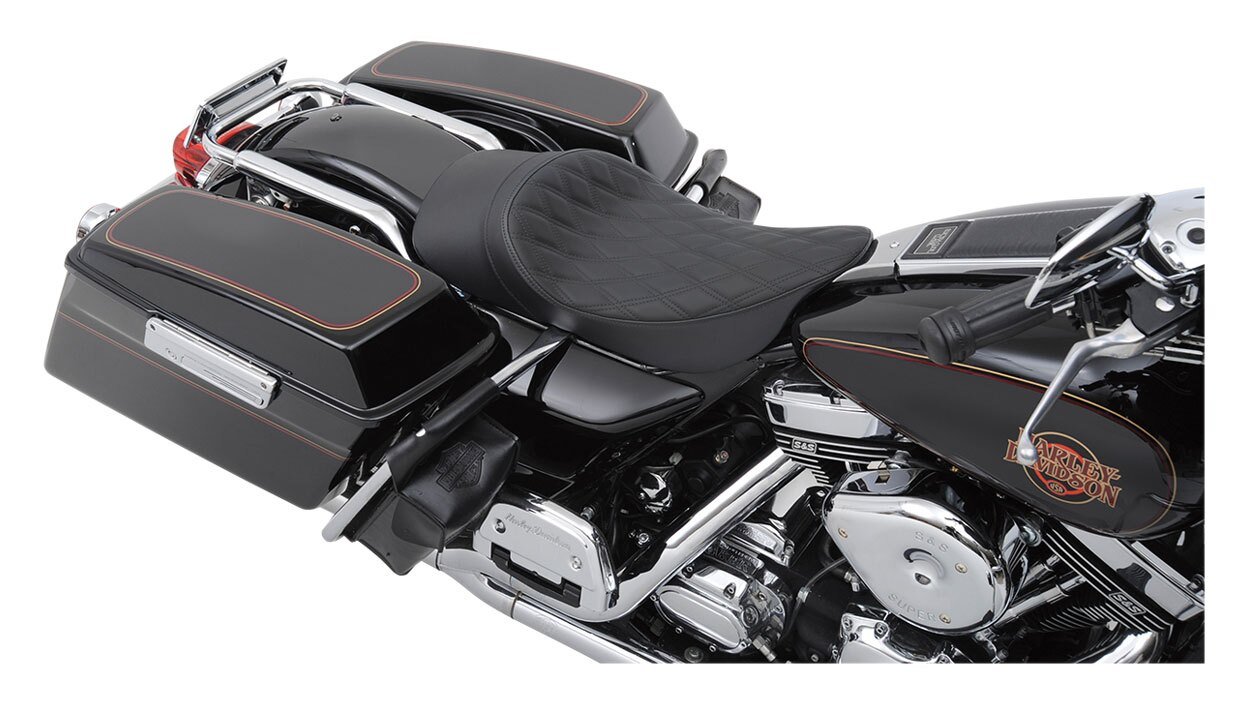 Drag Specialties EZ-On Low Profile Forward Solo Seat For Harley - Image 8