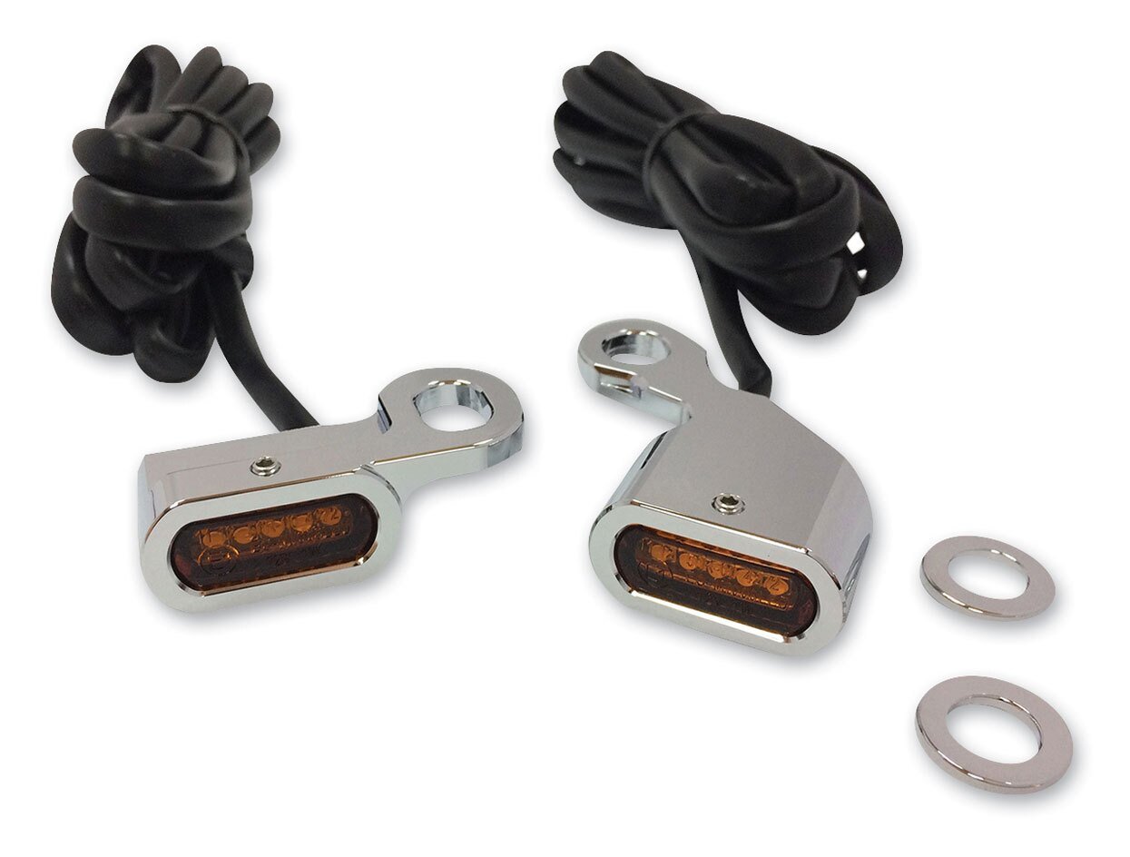 Drag Specialties LED Handlebar Marker Lights For Harley - Image 3