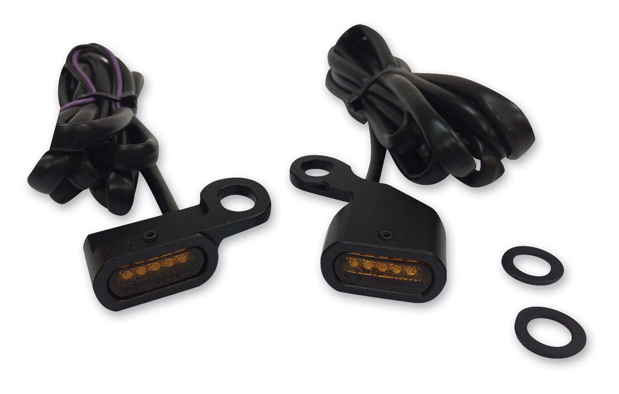 Drag Specialties LED Handlebar Marker Lights For Harley - Image 4