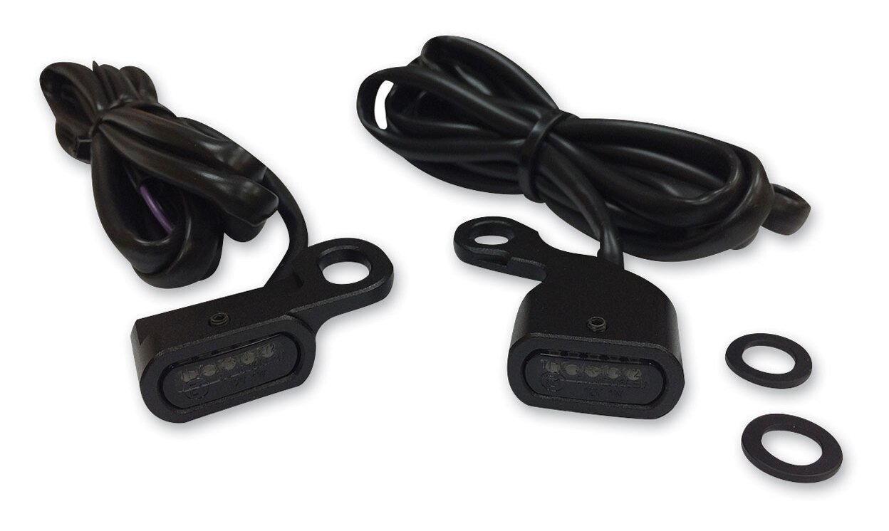 Drag Specialties LED Handlebar Marker Lights For Harley