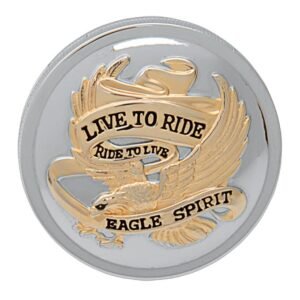 Drag Specialties Live To Ride Gas Cap For Harley 1982-1996
