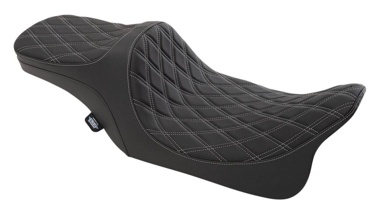 Drag Specialties Predator III 2-Up Seat For Harley - Image 4