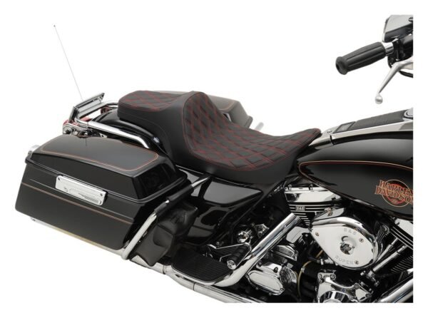 Drag Specialties Predator III 2-Up Seat For Harley