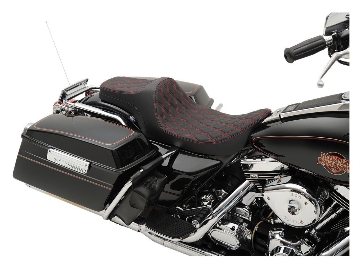 Drag Specialties Predator III 2-Up Seat For Harley