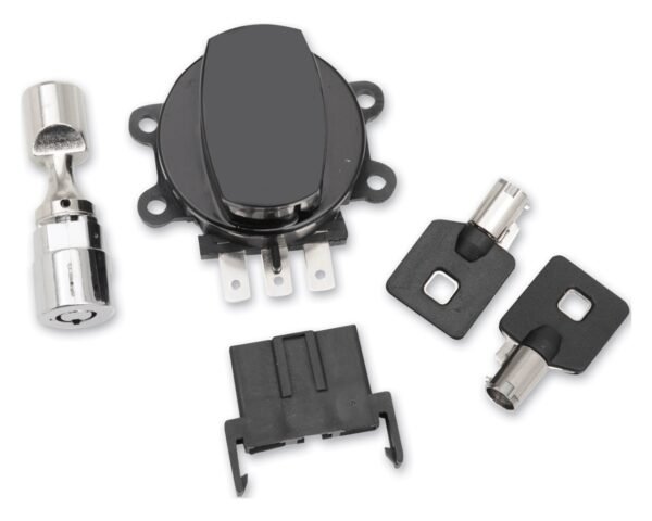 Drag Specialties Side Hinge Ignition Switch With Fork Lock For Harley Softail / Dyna 1996-2010
