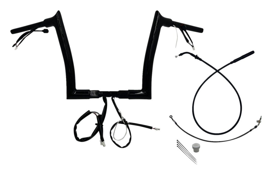 Fat Baggers Inc. EZ Install Wired 1-1/2" Pointed Top Handlebar For Harley