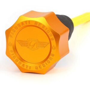 Figurati Designs Performance Aluminum Curved Magnetic Oil Dipstick For Harley