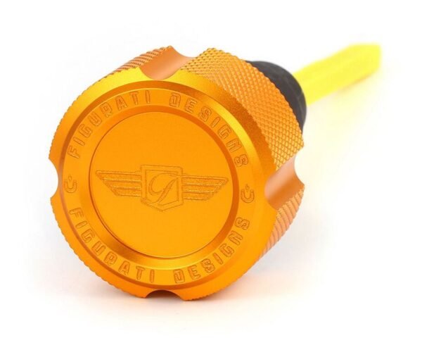 Figurati Designs Performance Aluminum Knurled Magnetic Oil Dipstick For Harley