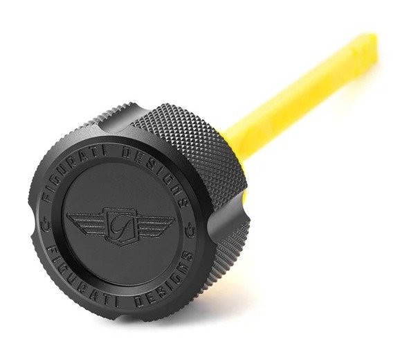 Figurati Designs Performance Aluminum Knurled Magnetic Oil Dipstick For Harley - Image 3