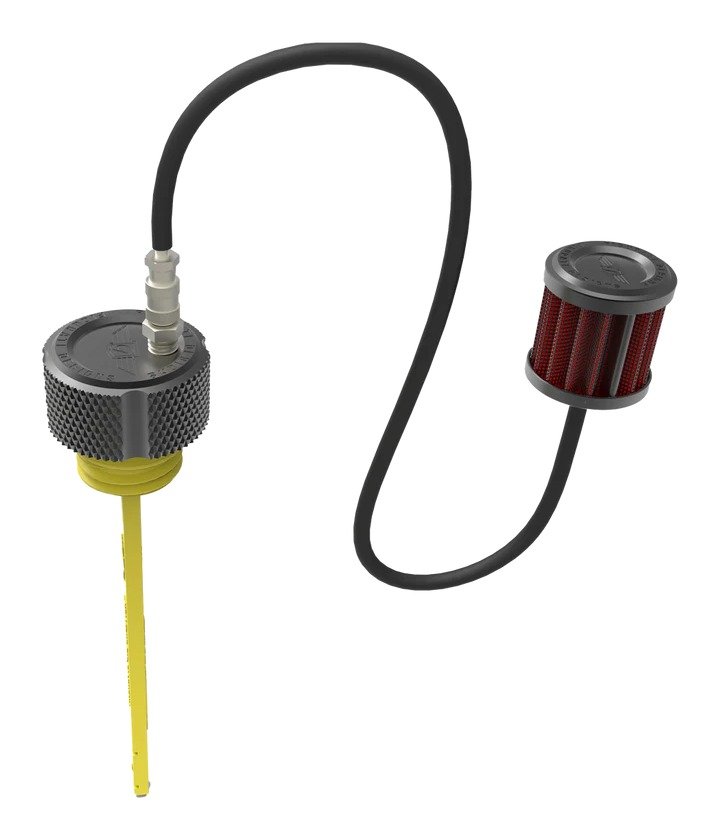 Figurati Designs Performance Knurled Vented Oil Dipstick For Harley Touring 2017-2026 - Image 2