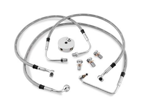 Goodridge OEM-Style DOT Dual Disc Front Brake Line Kit For Harley Touring 1984-2007