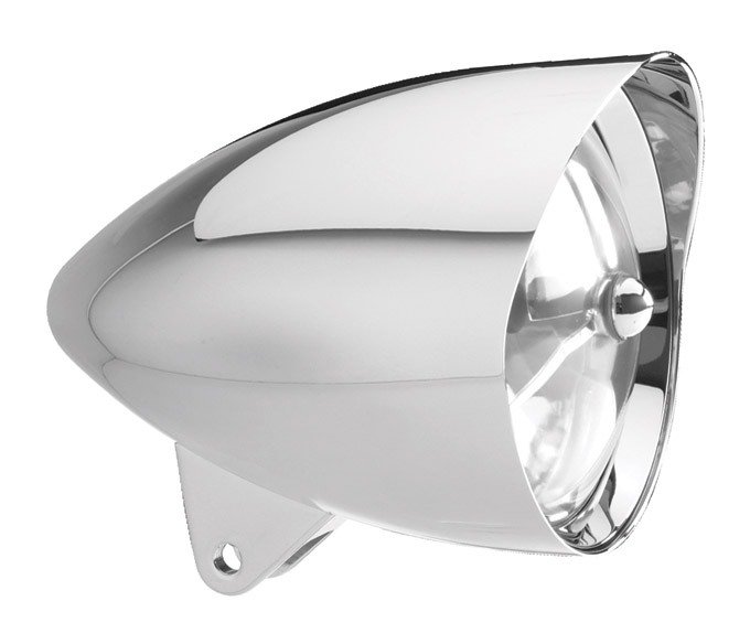 Headwinds 5 3/4" Smooth Concours Mariah Rocket Headlight Housing For Harley 1980-2010