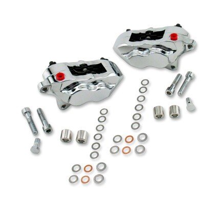 HHI 4-Piston Front Caliper Kit For Dual-Disc Harley 2000-2007