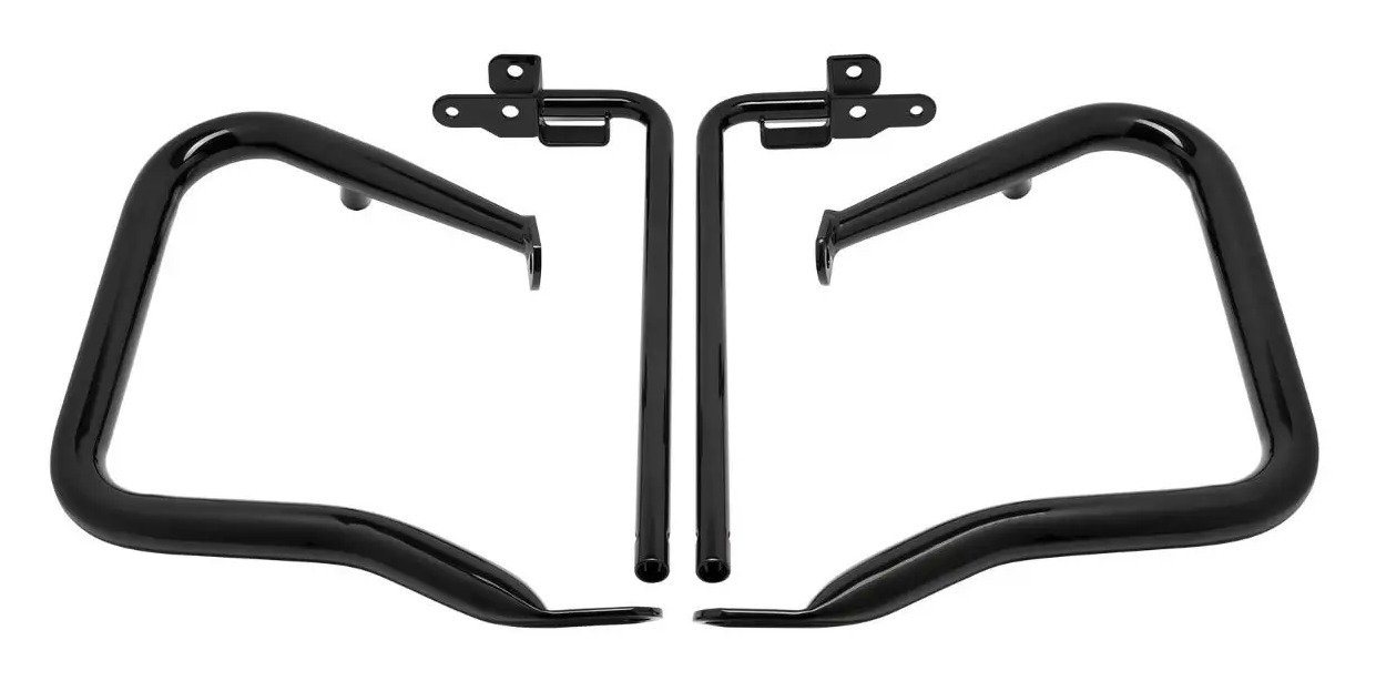HogWorkz 1.25" Pork Chop Saddlebag Guards For Harley