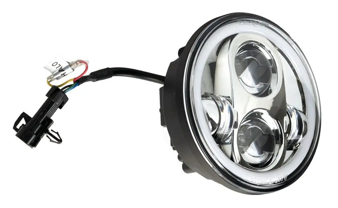 HogWorkz 5 3/4" LED Halomaker Headlight For Harley Softail 2018-2026 - Image 6