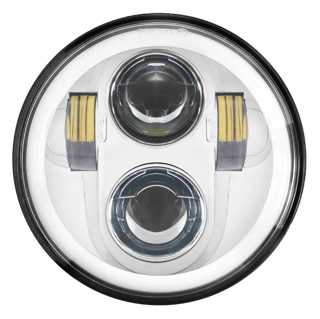 HogWorkz 5 3/4" LED Halomaker Headlight For Harley Softail 2018-2026 - Image 4