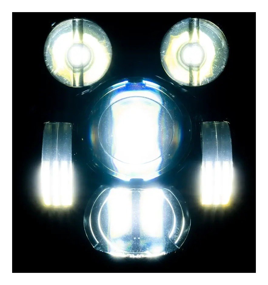 HogWorkz 5 3/4" LED V2 Headlight Honda Vt1300 Fury / Sabre / Stateline / Interstate 2010-2025 - Image 8