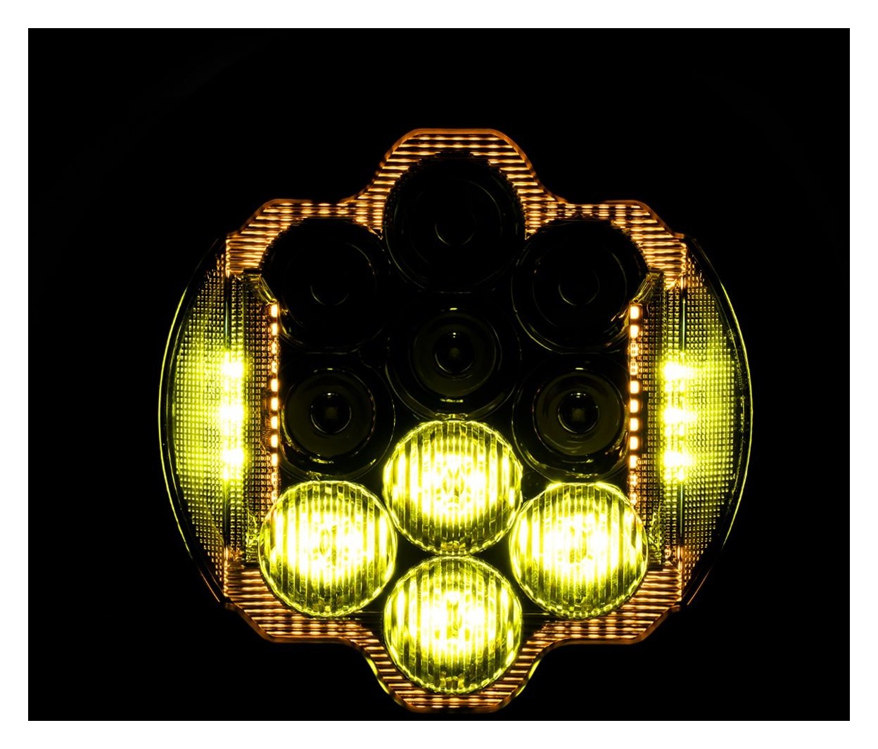 HogWorkz 7" LED Goldtooth Performance Headlight For Harley Low Rider ST 2022-2026 - Image 3