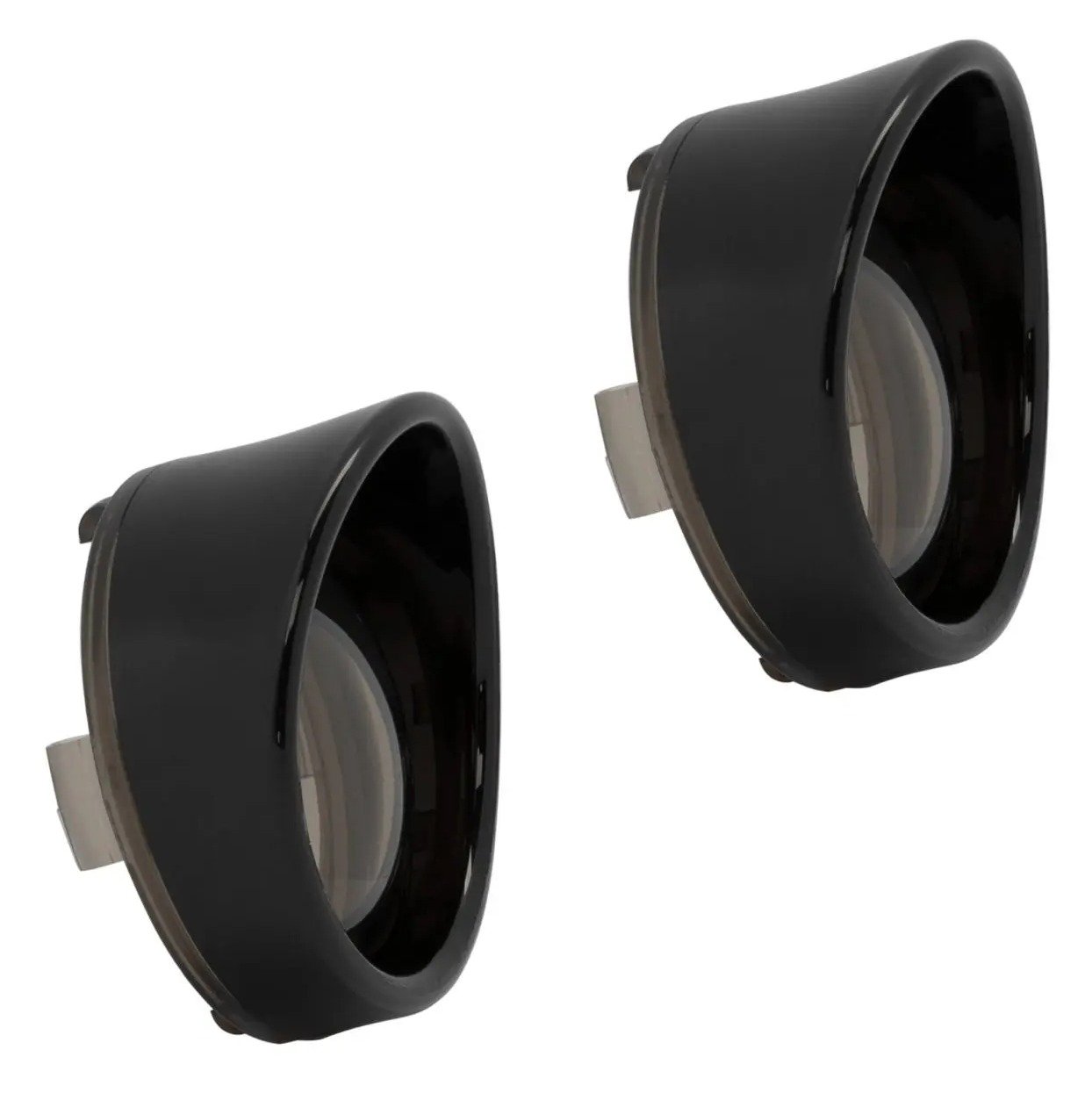 HogWorkz Bullet Style Turn Signal Visor Trim Rings And Lens For Harley - Image 4
