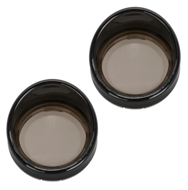 HogWorkz Bullet Style Turn Signal Visor Trim Rings And Lens For Harley