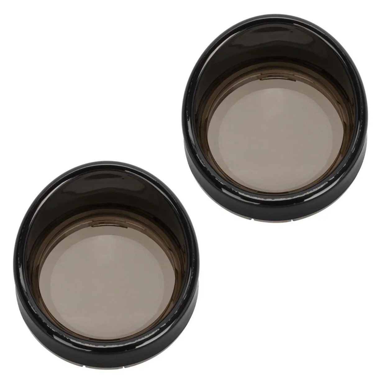 HogWorkz Bullet Style Turn Signal Visor Trim Rings And Lens For Harley