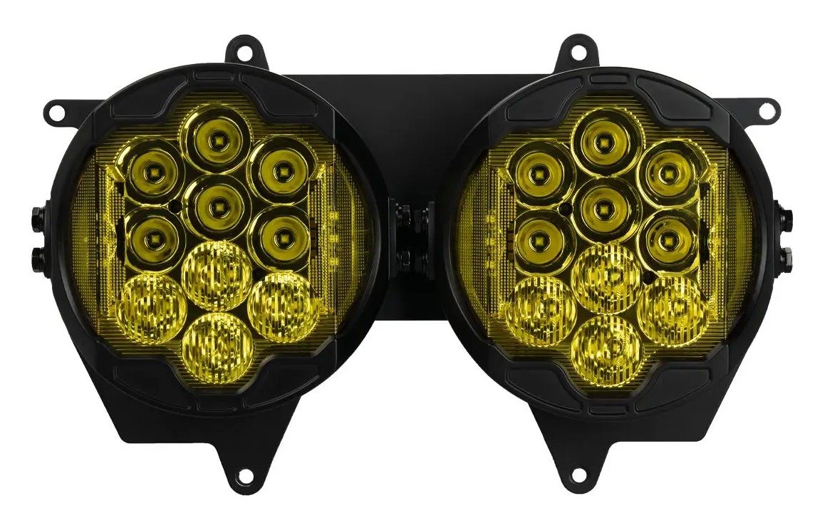 HogWorkz Goldtooth Performance LED Headlight For Harley Road Glide 2015-2025