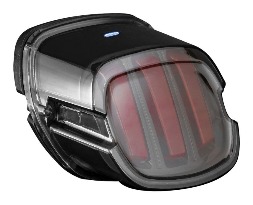 HogWorkz Ignitez Black/Smoke Led Taillight With Plate Light For Harley 1999-2026 - Image 2