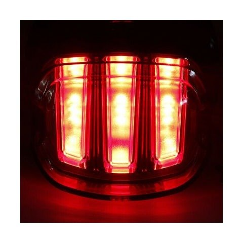 HogWorkz Ignitez Black/Smoke Led Taillight With Plate Light For Harley 1999-2026 - Image 3